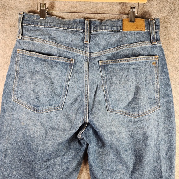 Madewell The Perfect Vintage Straight Blue Jean Medium Wash 31 (34x28) Casual - Picture 16 of 16